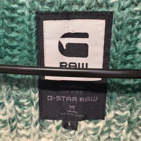 G STAR RAW- 100% WOOL - MENS ZIP UP SWEATER - Picture 11 of 14